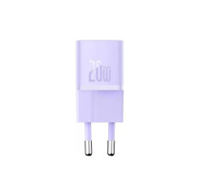 Мережевий зарядний пристрій Baseus GaN5 Fast Charger(mini) 1C 20W EU Purple