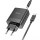 Мережевий зарядний пристрій HOCO C127A Intelligent four-port PD45W(1C3A) charger set(Type-C to Type-C) Black