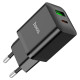 Мережевий зарядний пристрій HOCO N28 Founder PD20W+QC3.0 charger Black