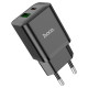 Мережевий зарядний пристрій HOCO N28 Founder PD20W+QC3.0 charger Black