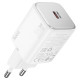 Мережевий зарядний пристрій HOCO N40 Mighty single port PD20W charger set(C to iP) White