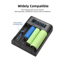 Зарядний пристрій ESSAGER Battery Charger with LED Indicator For 4 Display Black