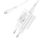 Мережевий зарядний пристрій HOCO N22 Jetta PD25W charger set(Type-C to Type-C)(EU) White