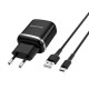 Мережевий зарядний пристрій BOROFONE BA36A High speed single port QC3.0 charger set 18W(Type-C) Black