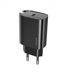 Мережевий зарядний пристрій Usams US-CC131 T39 PD Fast Charger 20W (EU) Black