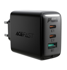 Мережевий зарядний пристрій ACEFAST A13 PD65W(USB-C+USB-C+USB-A) 3-port charger set Black