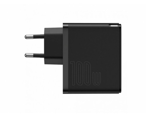 МЗП Baseus GaN2 Fast Charger 1C 100W Set Black (With Cable Type-C to Type-C 100W(20V/5A) 1.5m Black