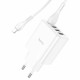 Мережевий зарядний пристрій HOCO C102A Fuerza QC3.0 four-port charger set(iP) 18W White