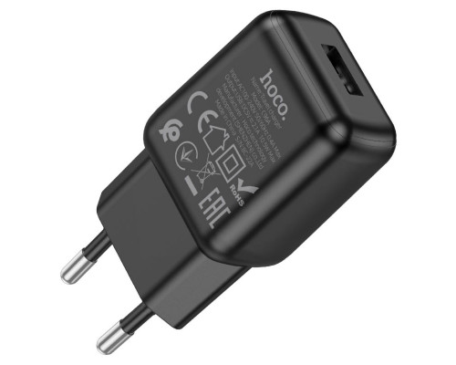 Мережевий зарядний пристрій HOCO C96A single port charger Black