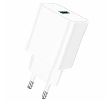 Мережевий зарядний пристрій BOROFONE BA72A Spring single port QC3.0 charger White