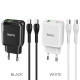 Мережевий зарядний пристрій HOCO N5 Favor dual port PD20W+QC3.0 charger set(Type-C to Type-C) White