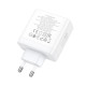 Мережевий зарядний пристрій HOCO N30 Glory PD65W three-port(2C1A) fast charger White