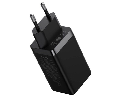 МЗП Baseus GaN5 Pro Fast Charger 2C+U 65W EU Black(Include：Baseus Xiaobai series fast charging Cable Type-C to Type-C 100W(20V/5A) 1m Black）