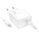 Мережевий зарядний пристрій BOROFONE BA77A Insightful single port PD30W charger set(C to iP) White