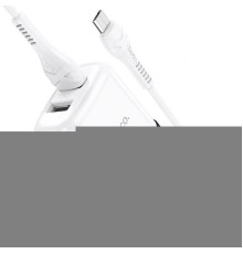 МЗП HOCO N4 2 USB 2.4A + кабель Micro USB White