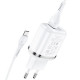 МЗП HOCO N4 2 USB 2.4A + кабель Micro USB White