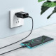 Мережевий зарядний пристрій HOCO C72Q Glorious single port QC3.0 charger set(Type-C) 18W Black