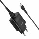 Мережевий зарядний пристрій HOCO C72Q Glorious single port QC3.0 charger set(Type-C) 18W Black