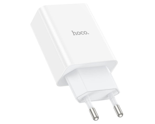 Мережевий зарядний пристрій HOCO C99A PD20W+QC3.0 three-port(2C1A) charger White