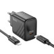 Мережевий зарядний пристрій HOCO CS22A Value single port PD30W charger set(C to iP) Black