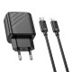 Мережевий зарядний пристрій HOCO CS22A Value single port PD30W charger set(C to iP) Black