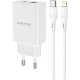 Мережевий зарядний пристрій BOROFONE BA56A Lavida PD20W+QC3.0 charger (Type-C to Lightning) White