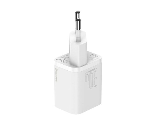 Мережевий зарядний пристрій Baseus Super Si quick charger IC 30W EU White