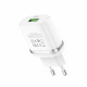 Мережевий зарядний пристрій HOCO C12Q Smart QC3.0 charger 18W White