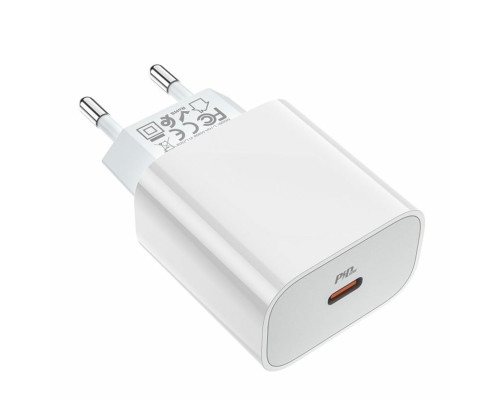 Мережевий зарядний пристрій HOCO C76A Plus Speed source PD20W charger White