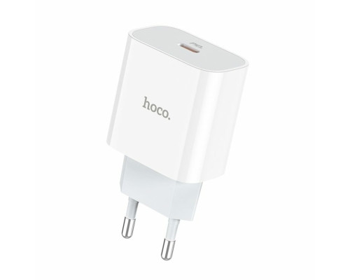 Мережевий зарядний пристрій HOCO C76A Plus Speed source PD20W charger White