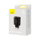 Мережевий зарядний пристрій Baseus Compact Charger 3U 17W EU Black