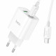 Мережевий зарядний пристрій HOCO C80A Plus Rapido PD20W+QC3.0 charger set(Type-C to Type-C) White