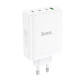 Мережевий зарядний пристрій HOCO N31 Leader PD100W four-port(3C1A) fast charger White