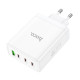 Мережевий зарядний пристрій HOCO N31 Leader PD100W four-port(3C1A) fast charger White