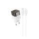 Мережевий зарядний пристрій HOCO C125A Transparent tribute single-port PD20W charger set(C to iP) Transparent Black