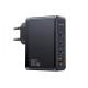 Мережевий зарядний пристрій Usams US-CC163 T50 100W 4 Ports ACCC GaN Fast Charger (EU) Black