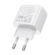 Мережевий зарядний пристрій BOROFONE BAS44A Potential PD20W+QC3.0 charger(EU) White