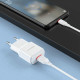 Мережевий зарядний пристрій BOROFONE BA48A Orion single port charger set(Type-C) White