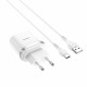 Мережевий зарядний пристрій HOCO C12Q Smart QC3.0 charger set(Type-C) 18W White