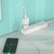 Мережевий зарядний пристрій HOCO C12Q Smart QC3.0 charger set(Type-C) 18W White