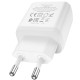 Мережевий зарядний пристрій HOCO N5 Favor dual port PD20W+QC3.0 charger White