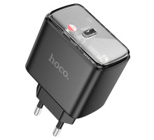 Мережевий зарядний пристрій HOCO CS41A Smart single port PD35W charger(EU) Black