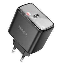 Мережевий зарядний пристрій HOCO CS41A Smart single port PD35W charger(EU) Black