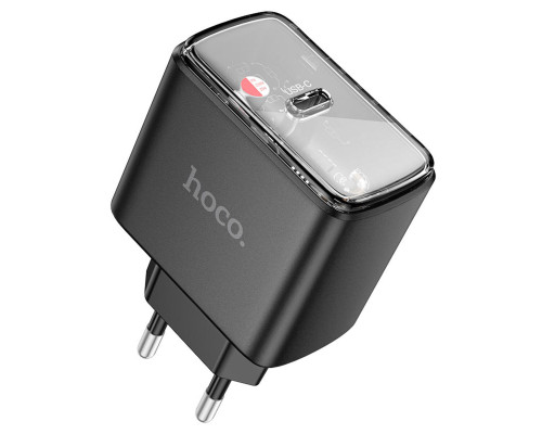 Мережевий зарядний пристрій HOCO CS41A Smart single port PD35W charger(EU) Black