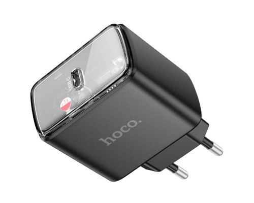 Мережевий зарядний пристрій HOCO CS41A Smart single port PD35W charger(EU) Black