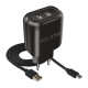 Мережевий зарядний пристрій (адаптер) 2в1 WALKER WH-27 2USB / 2.1A + Data Cabel USB to Micro black