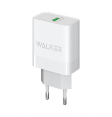 Мережевий зарядний пристрій (адаптер) WALKER WH-35 QC3.0 1USB / 3A / 15W white