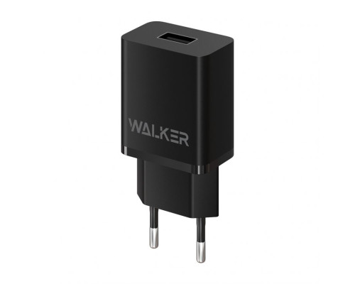 Мережевий зарядний пристрій (адаптер) WALKER WH-26 1USB / 2.1A black