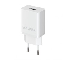 Мережевий зарядний пристрій (адаптер) WALKER WH-26 1USB / 2.1A white