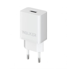 Мережевий зарядний пристрій (адаптер) WALKER WH-26 1USB / 2.1A white